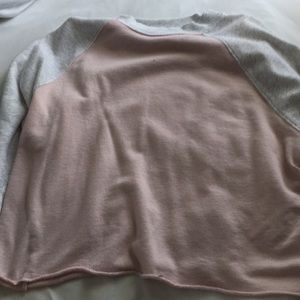 Long sleeve crop top sweater